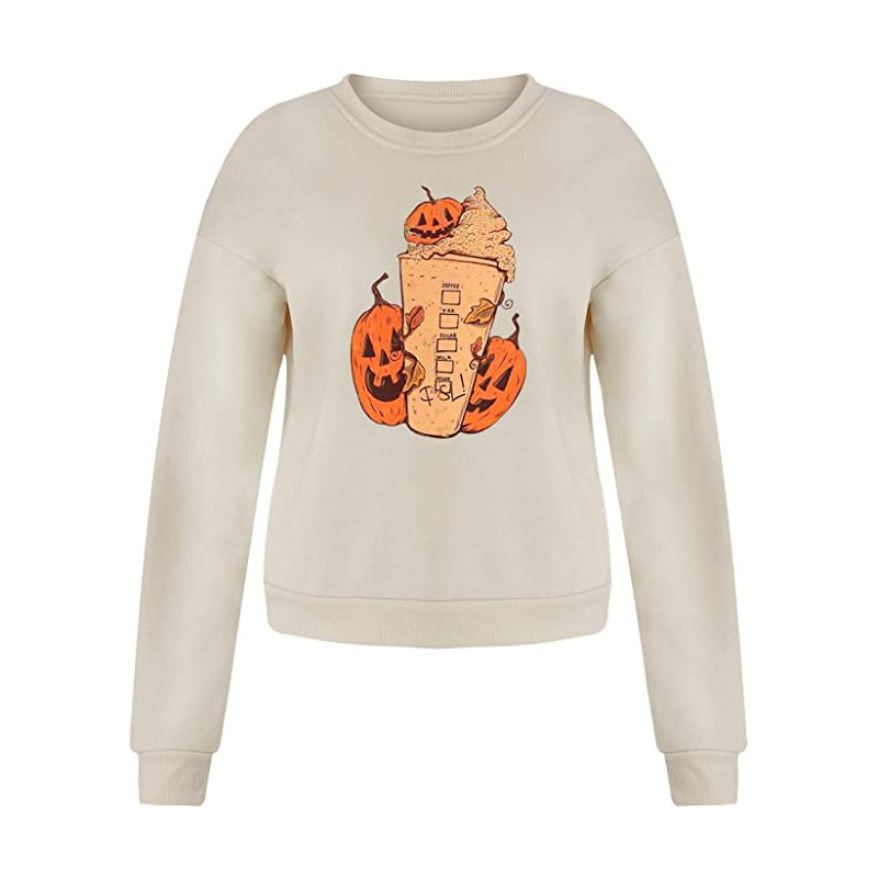 Women’s Pumpkin Print Hoodie