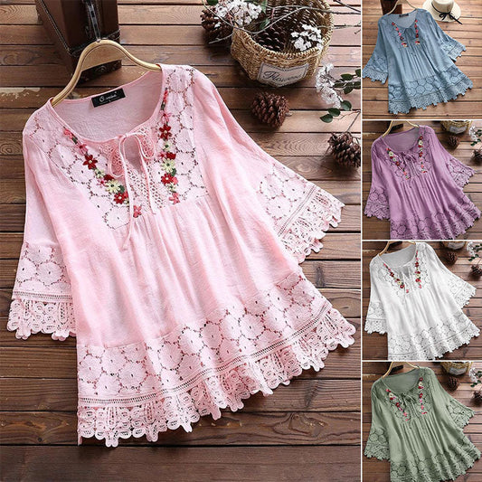 Vintage Women’s Blouse Plus Size