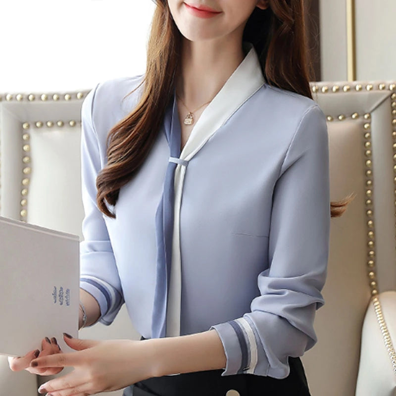 Retro Chiffon Blouse