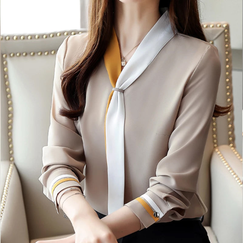 Retro Chiffon Blouse
