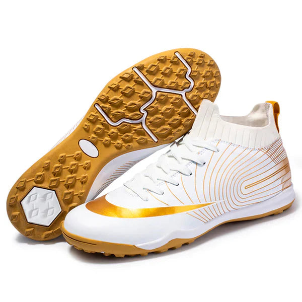 Chuteira Profissional de Futebol/Futsal Masculina Antiderrapante Chuteira Profissional de Futebol/Futsal Masculina Antiderrapante Importe Go Branco Quadra 36